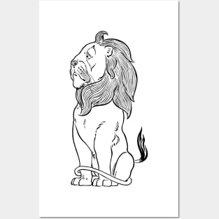 Vintage Lion from the Wizard of Oz Posters and Art